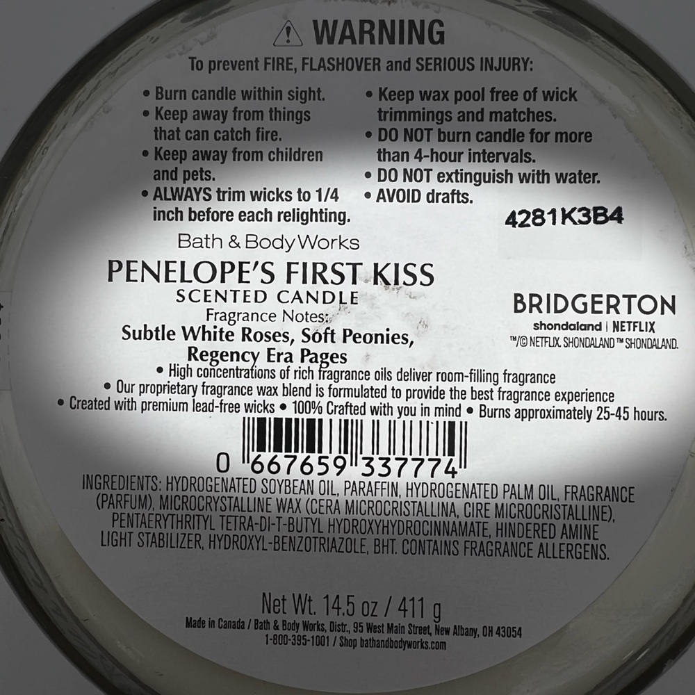 BBW 🫖 Bridgerton - Penelope’s First Kiss & Sweet Pea 💗 5 pc gift set - Picture 6 of 6